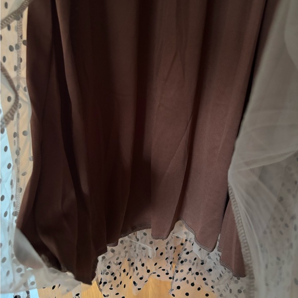 Tulle Polka Dot Midi Skirt- Small - Picture 5 of 8